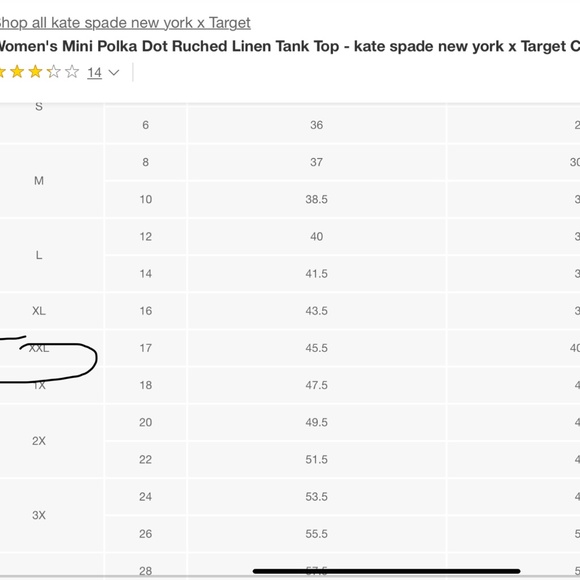 Kate Spade, Target top black cream polka dot with tie bow, new with tags, XXL - Picture 8 of 13